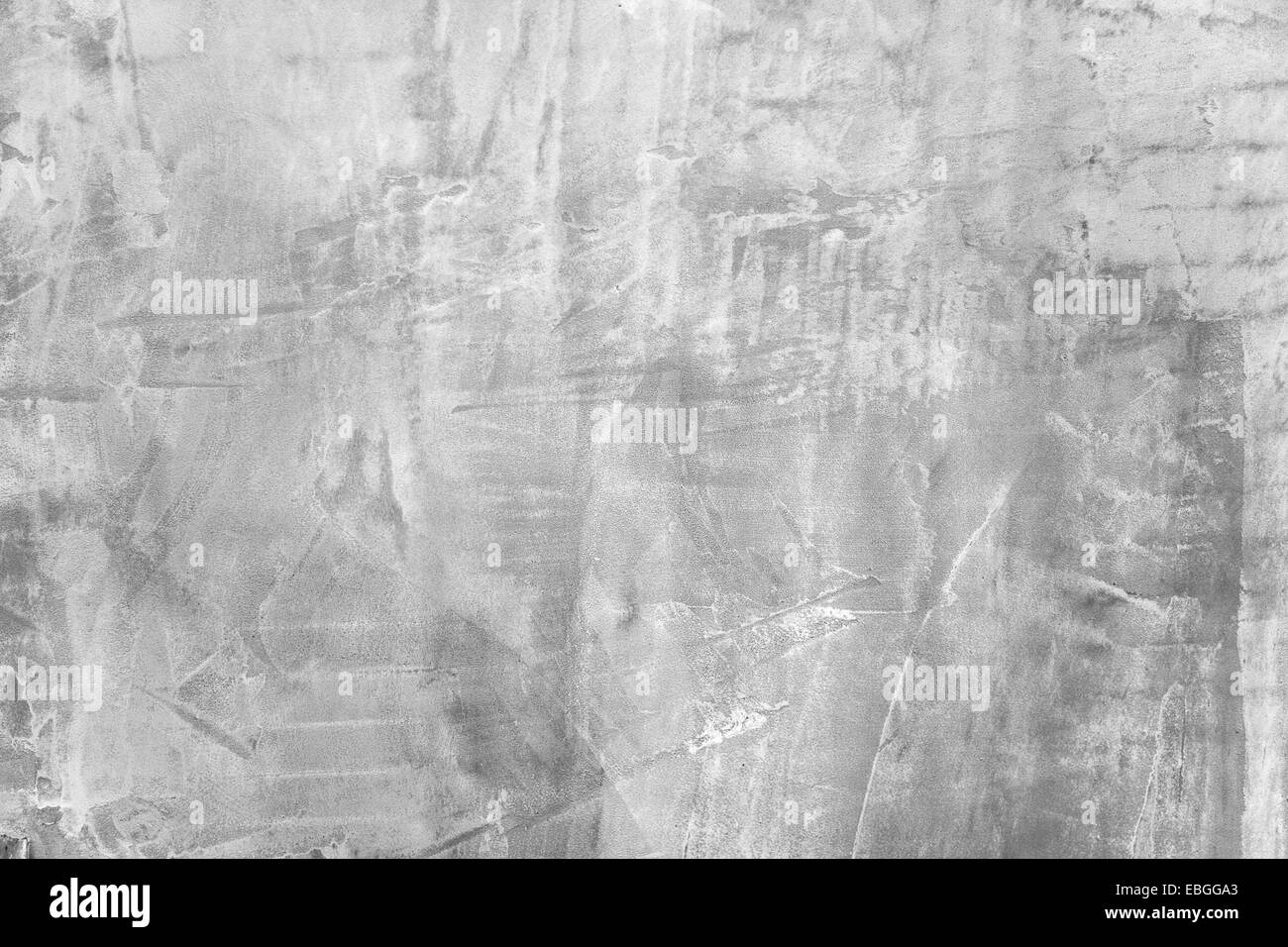 Texture of raw plastered wall with grey cement plaster - stucco. Stock Photo