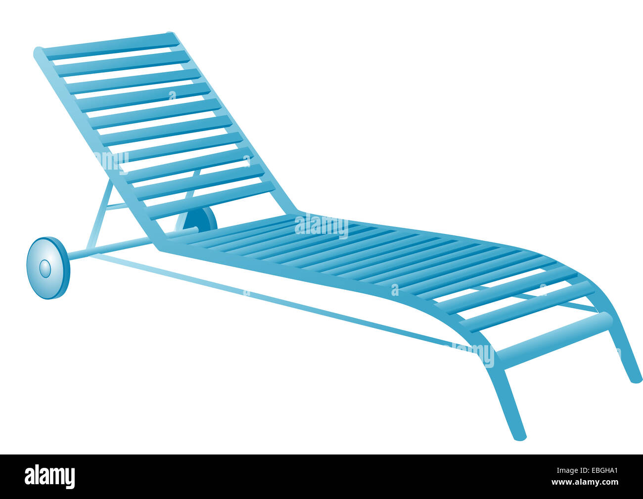 Pool lounge chair Cut Out Stock Images & Pictures - Alamy