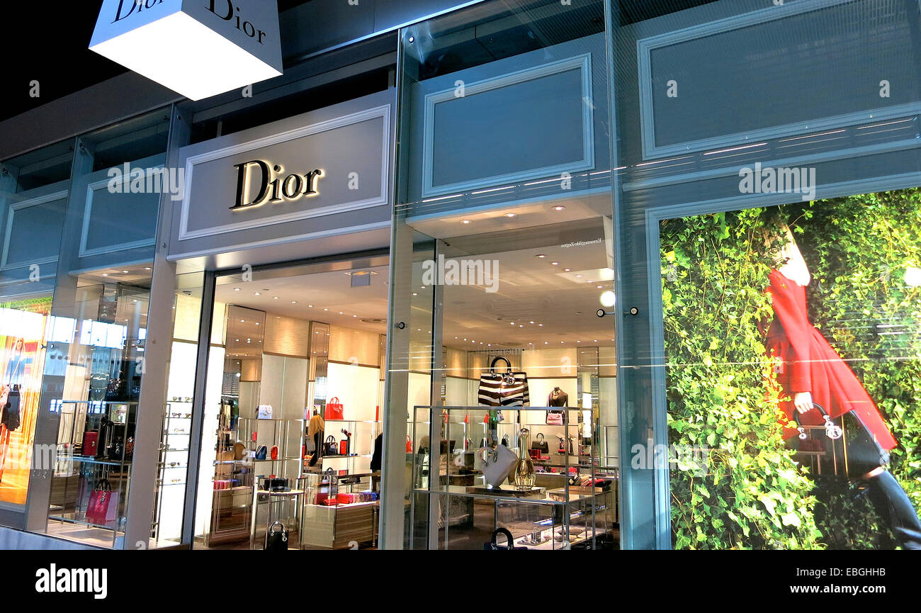 Dior boutique Roissy Charles de Gaulle international airport Paris France Stock Photo