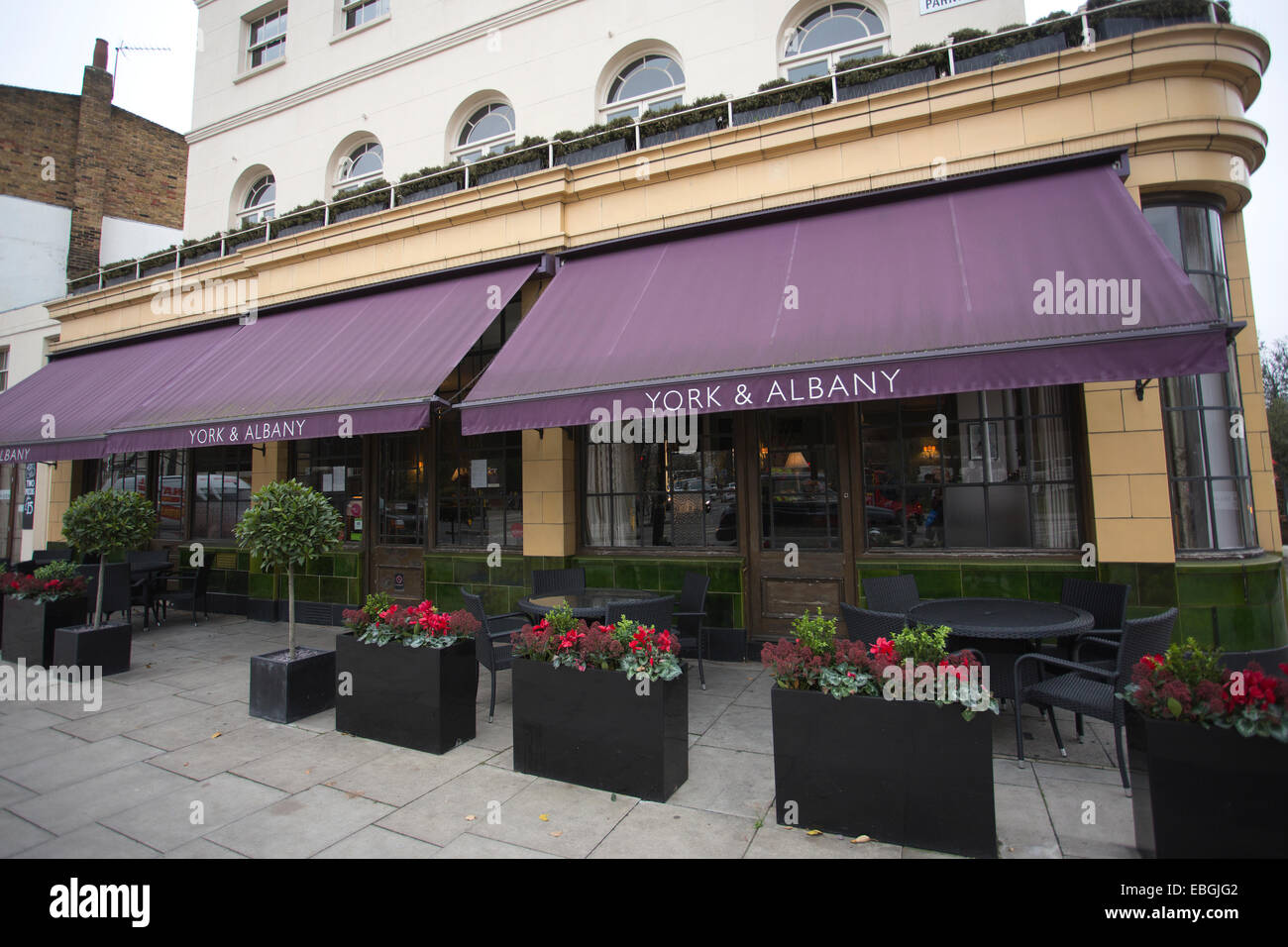 York & Albany restaurant and bar , Regents Park, Camden, North London
