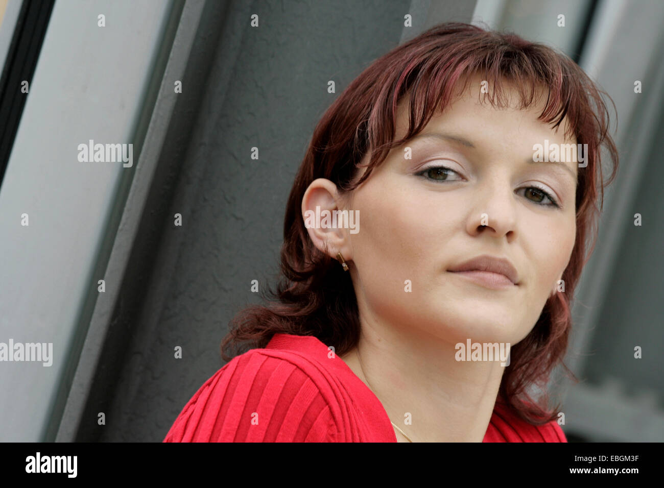 potrait of a young woman, Germany Stock Photo