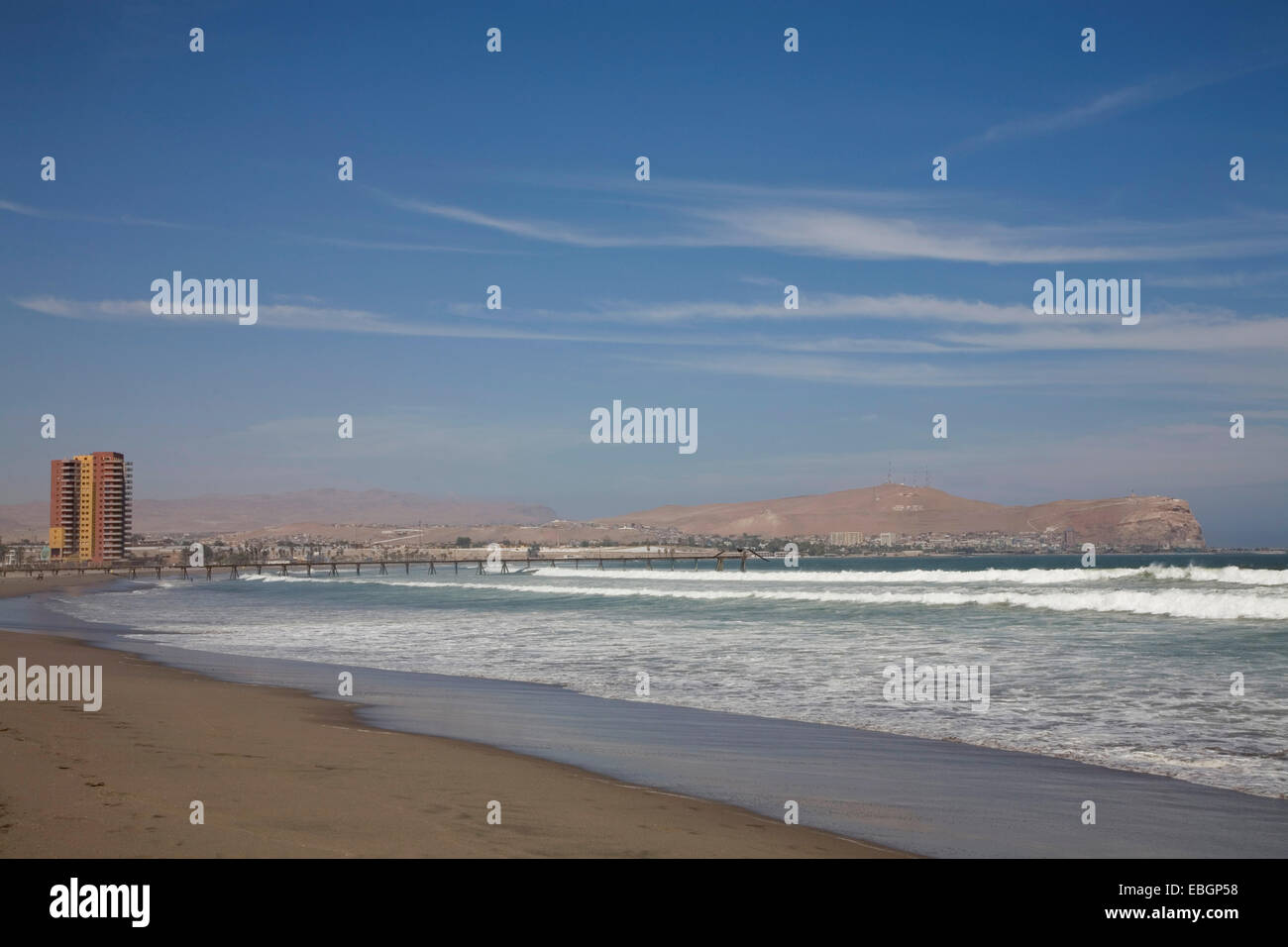 beach at Arica, Chile, Chile, Arica Stock Photo
