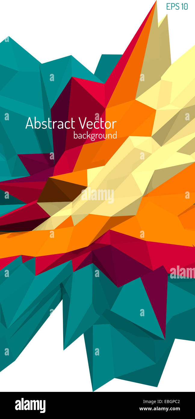 Vector abstract polygonal background Stock Photo