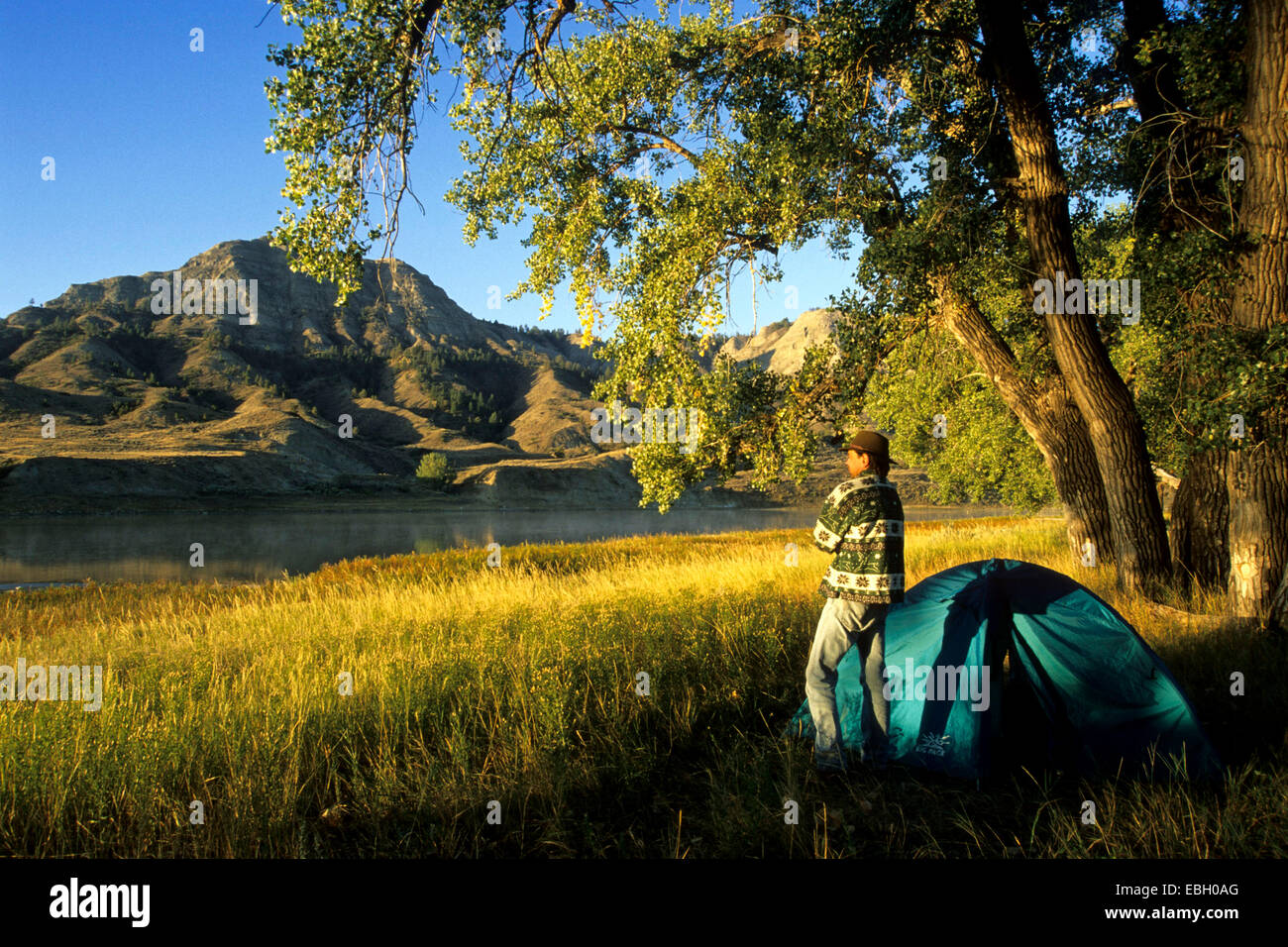 camping at the Missouri River, USA, Montana, Missouri Breaks National Monument Stock Photo Alamy