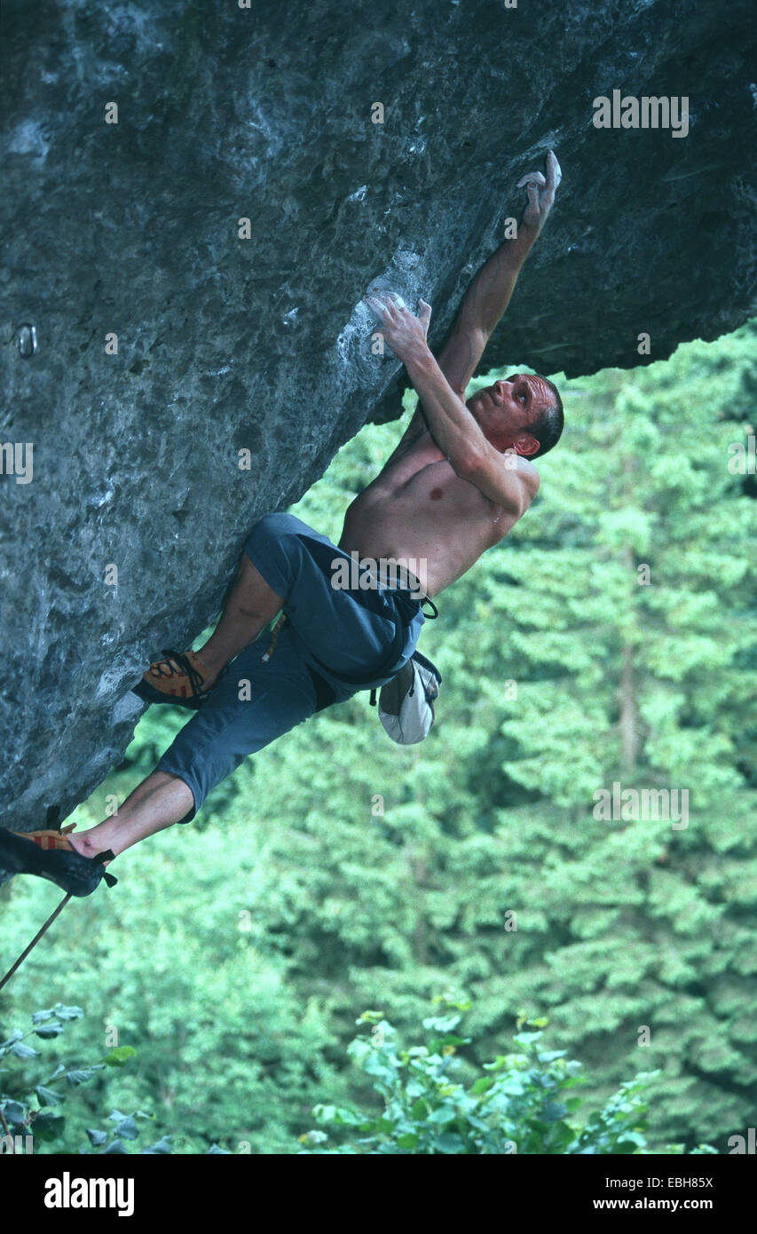 freeclimber. Stock Photo