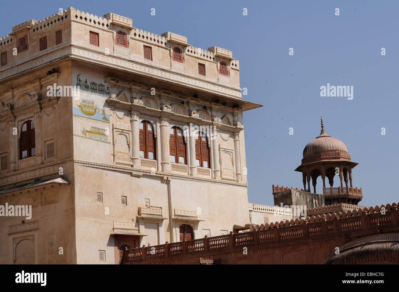 Lallgarh Palace in Bikaner Rajasthan India Stock Photo