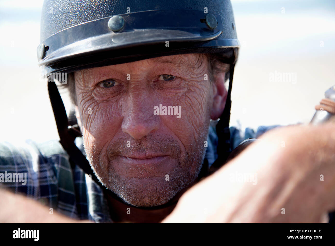 Horse rider, Pakiri Beach, Auckland, New Zealand Stock Photo