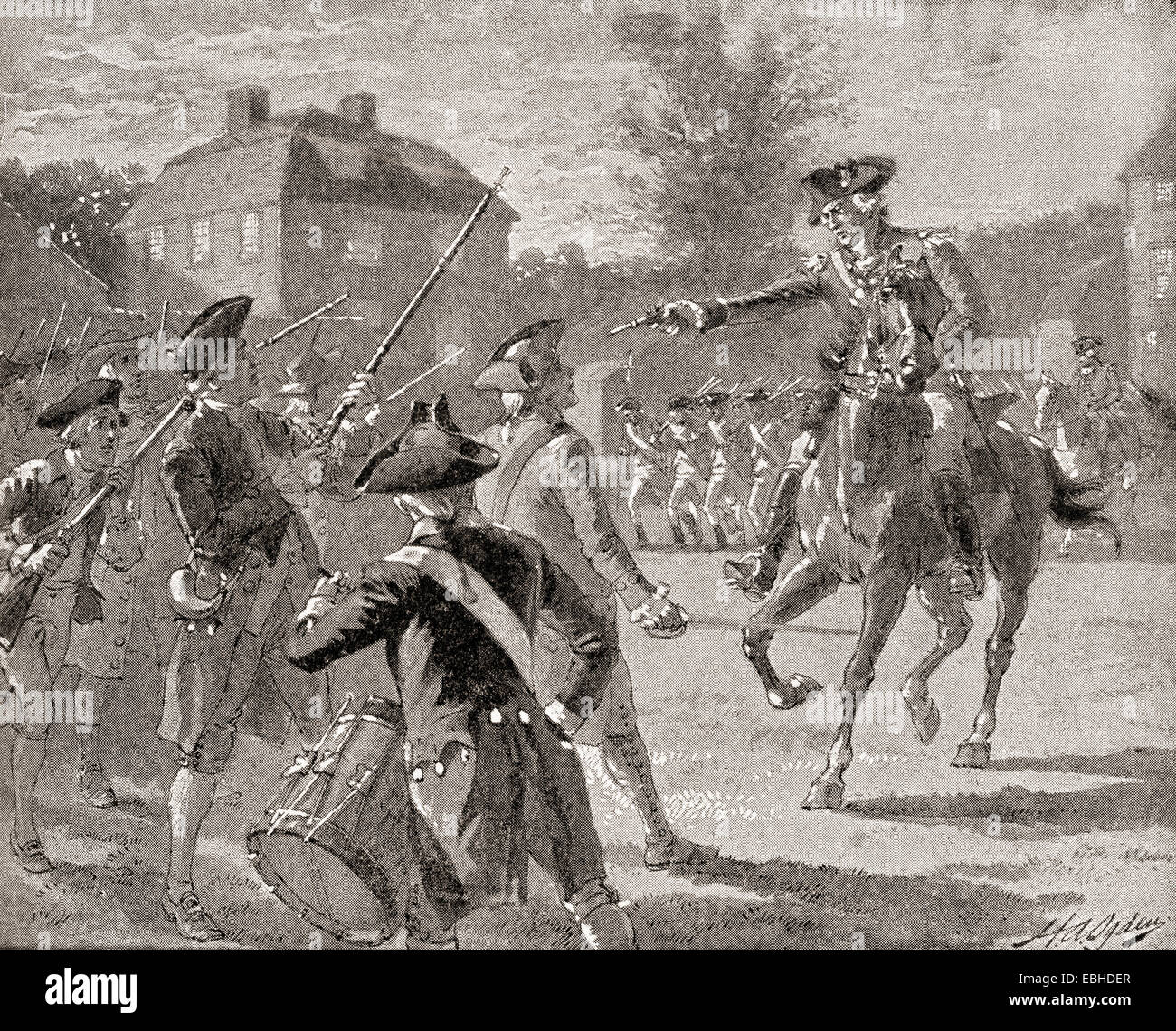 Disperse, you scoundrels. John Pitcairn at The Battle of Lexington