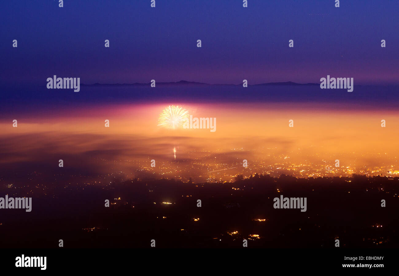 4th July fireworks, Santa Barbara, California, USA Stock Photo Alamy