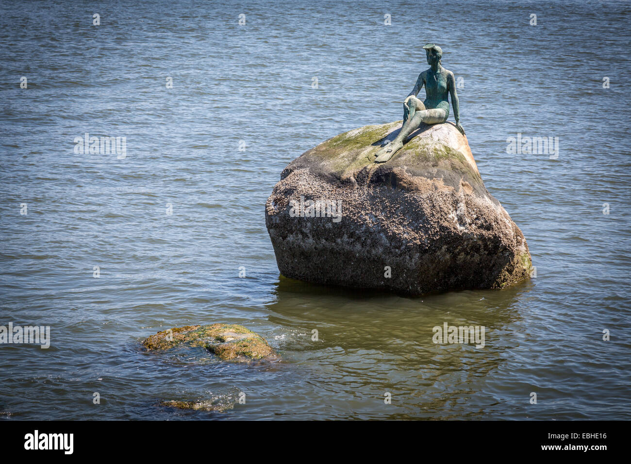 Girl in a Wetsuit, Stanley Park, Vancouver, British Columbia, Canada, North America. Stock Photo