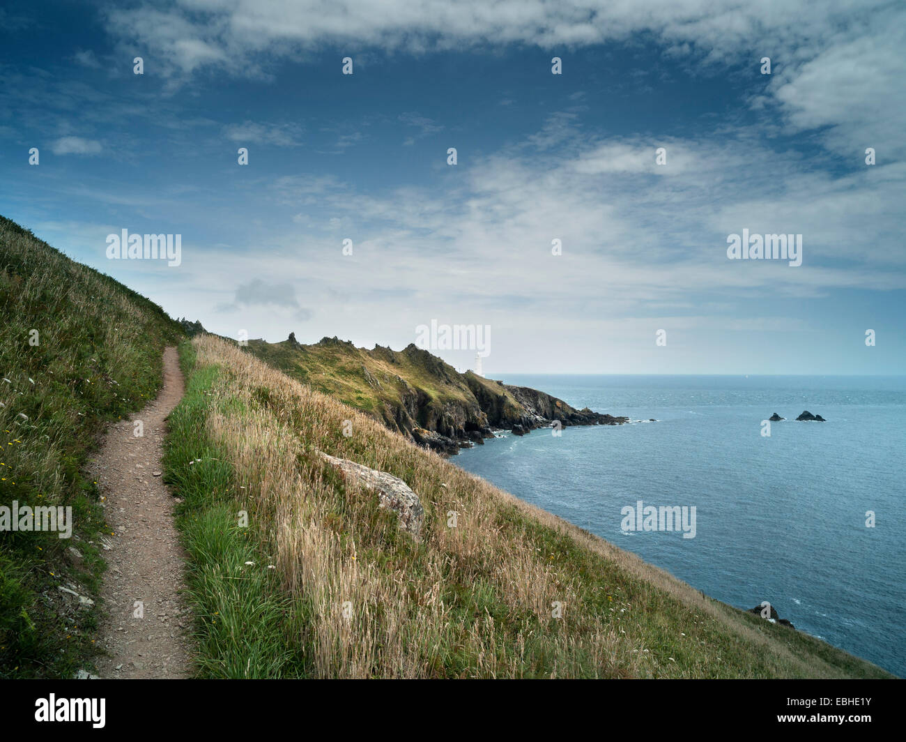 Coast path, Dorset, England Stock Photo