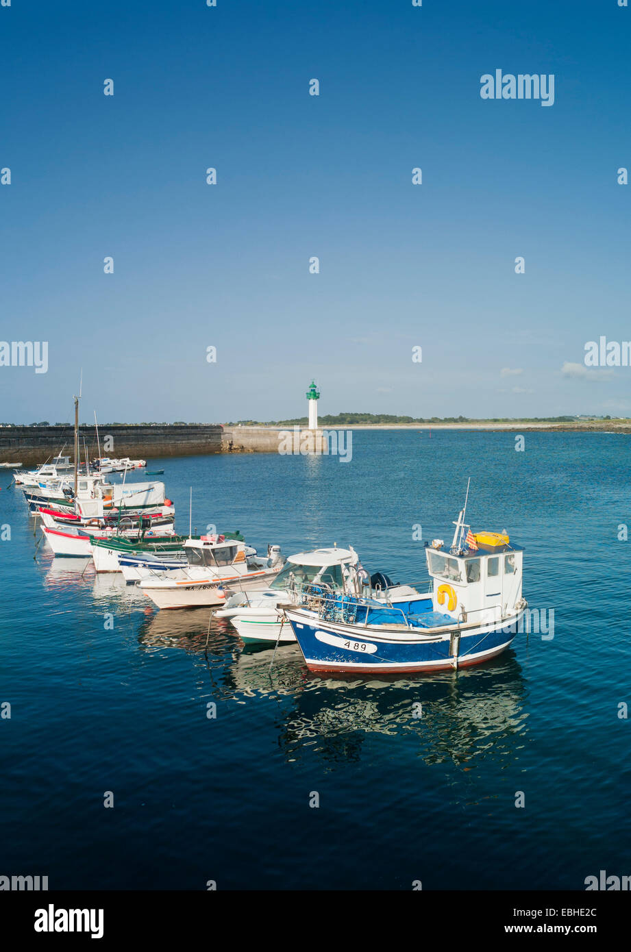 Fishing boats, Corfu, Greece Stock Photo