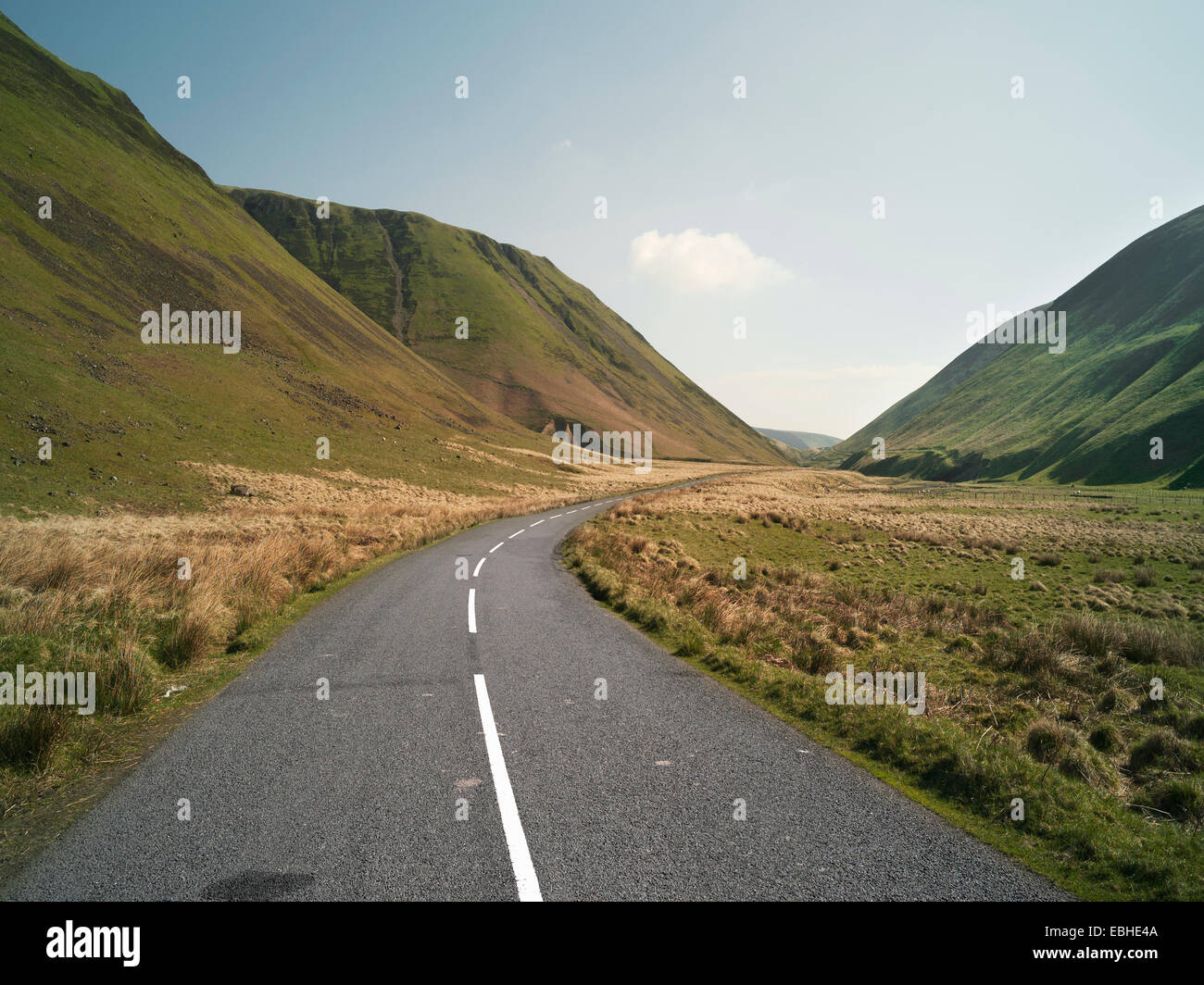 Rural countryside road, Lanarkshire, Scotland Stock Photo