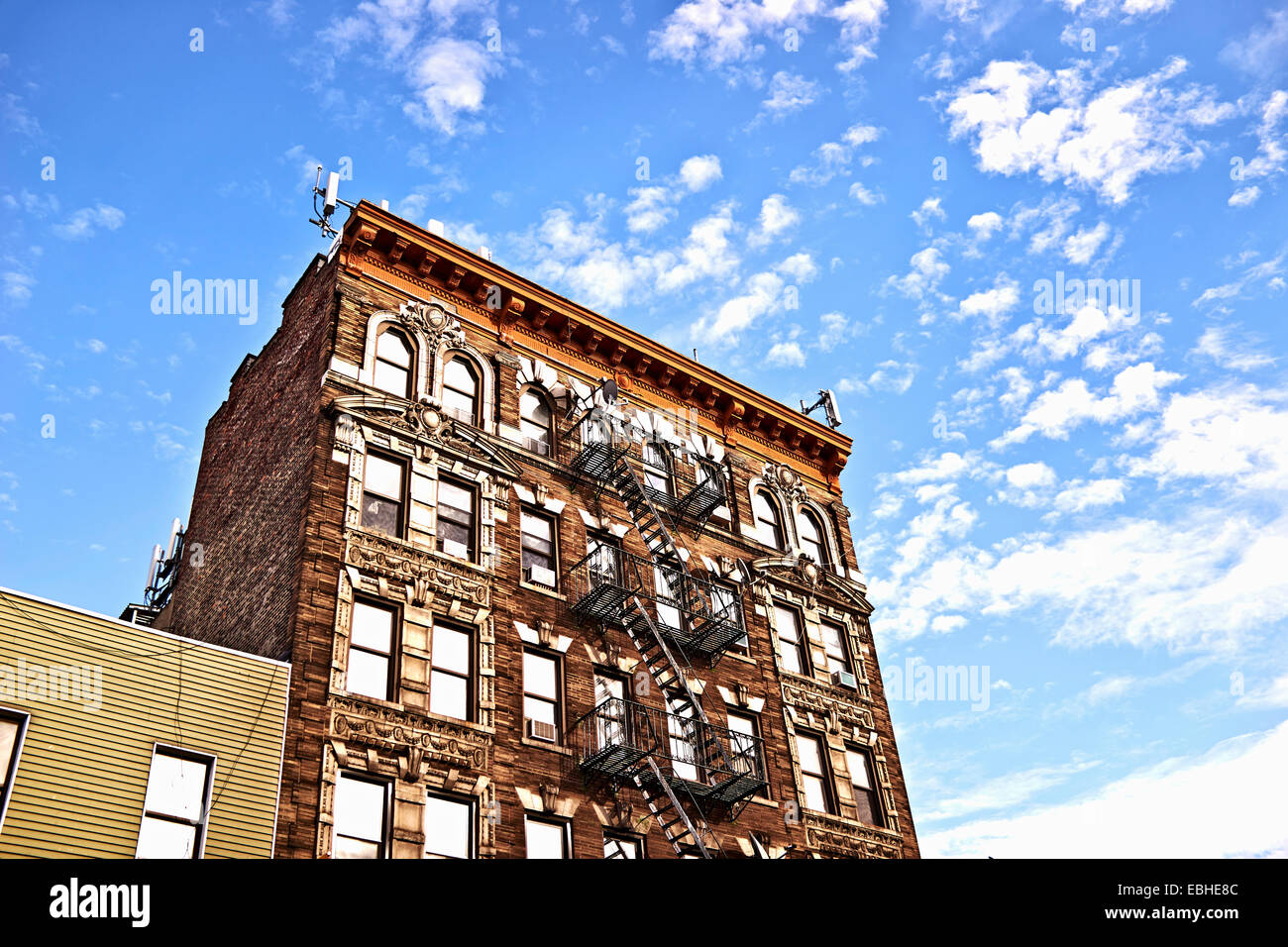 Apartment block, Brooklyn, New York, USA Stock Photo Alamy