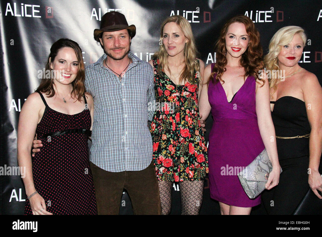 'Alice D' Los Angeles Premiere - Arrivals  Featuring: Sarah Nicklin,Michael Reed,Jessica Sonneborn,Eliza Swenson,Noël Thurman Where: Los Angeles, California, United States When: 28 May 2014 Stock Photo