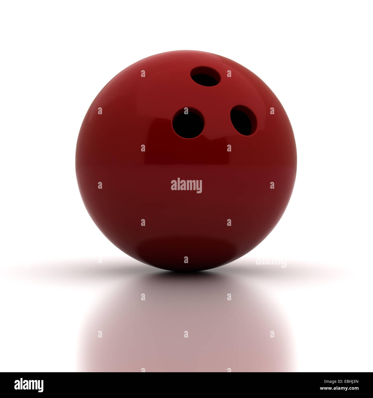 Red Bowling Ball Stock Photo - Alamy
