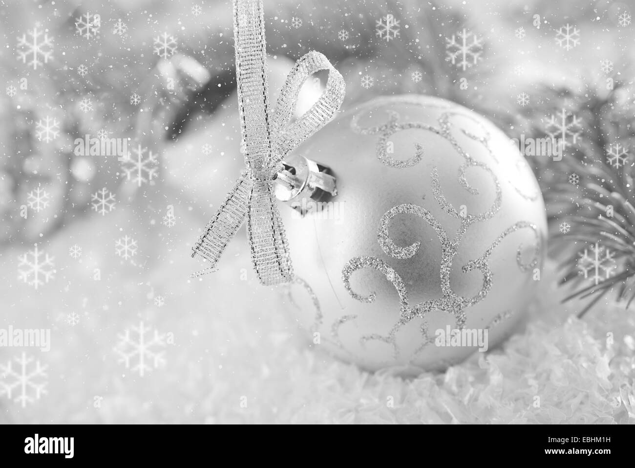 christmas decoration on a table, decoration for christmas tree Stock Photo