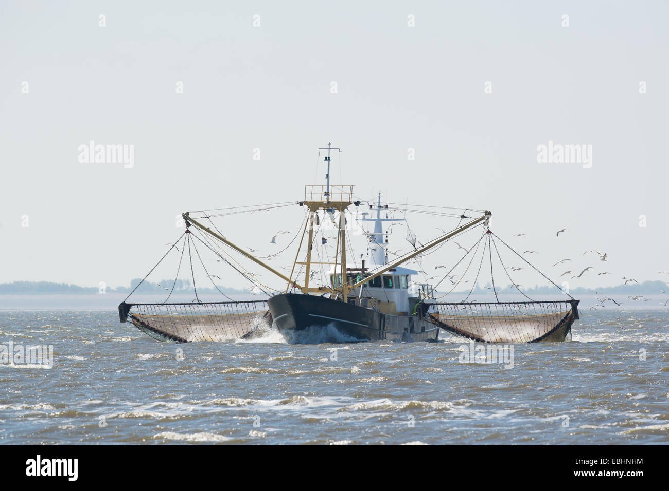 Industrial fishing boat with nets hi-res stock photography and images -  Alamy