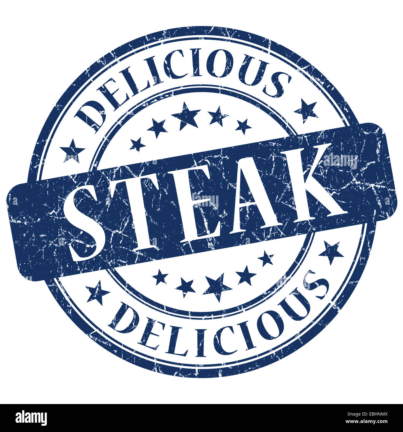 steak blue grunge stamp Stock Photo Alamy