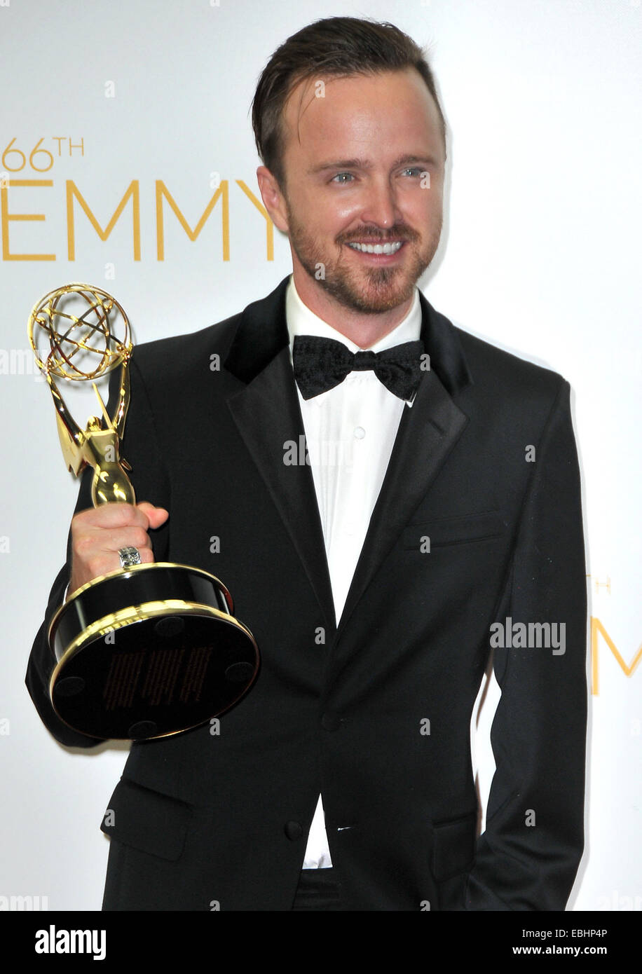 Los Angeles, CA. USA. Aaron Paul at the 66th Annual Primetime Emmy(00)