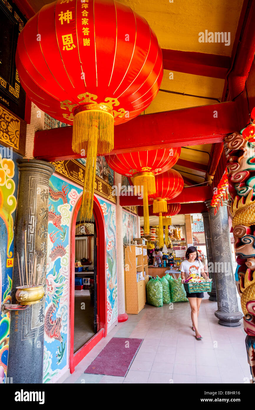 Tua Pek Kong Chinese Temple, Miri, Sarawak, Malaysia Stock Photo