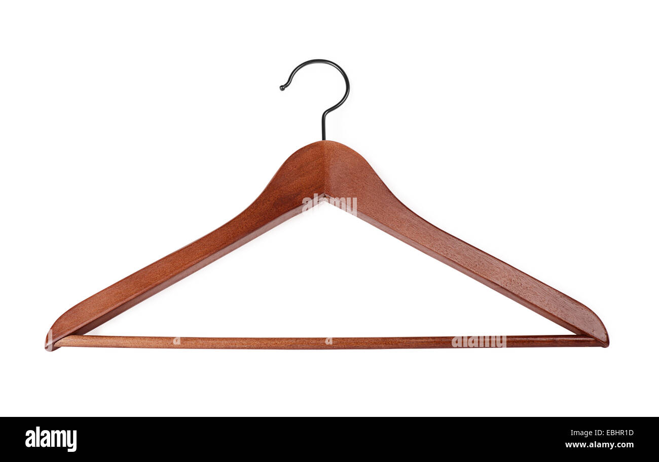 Coat hanger on a white background Stock Photo