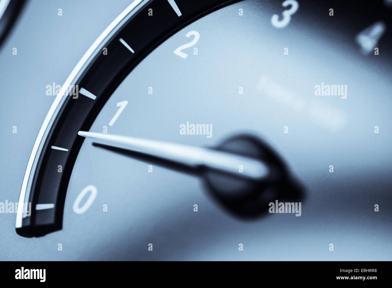 Detail of a tachometer in a car Stock Photo Alamy