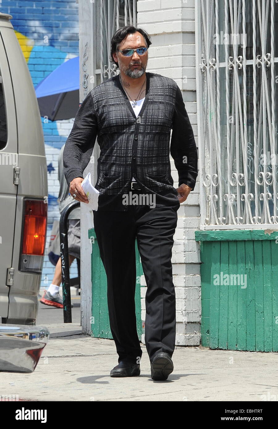 Actor Charlie Hunnam spotted on the first day of shooting the final