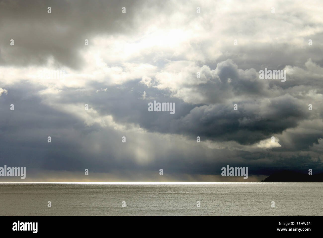 Stormy Skies over Sea Stock Photo - Alamy