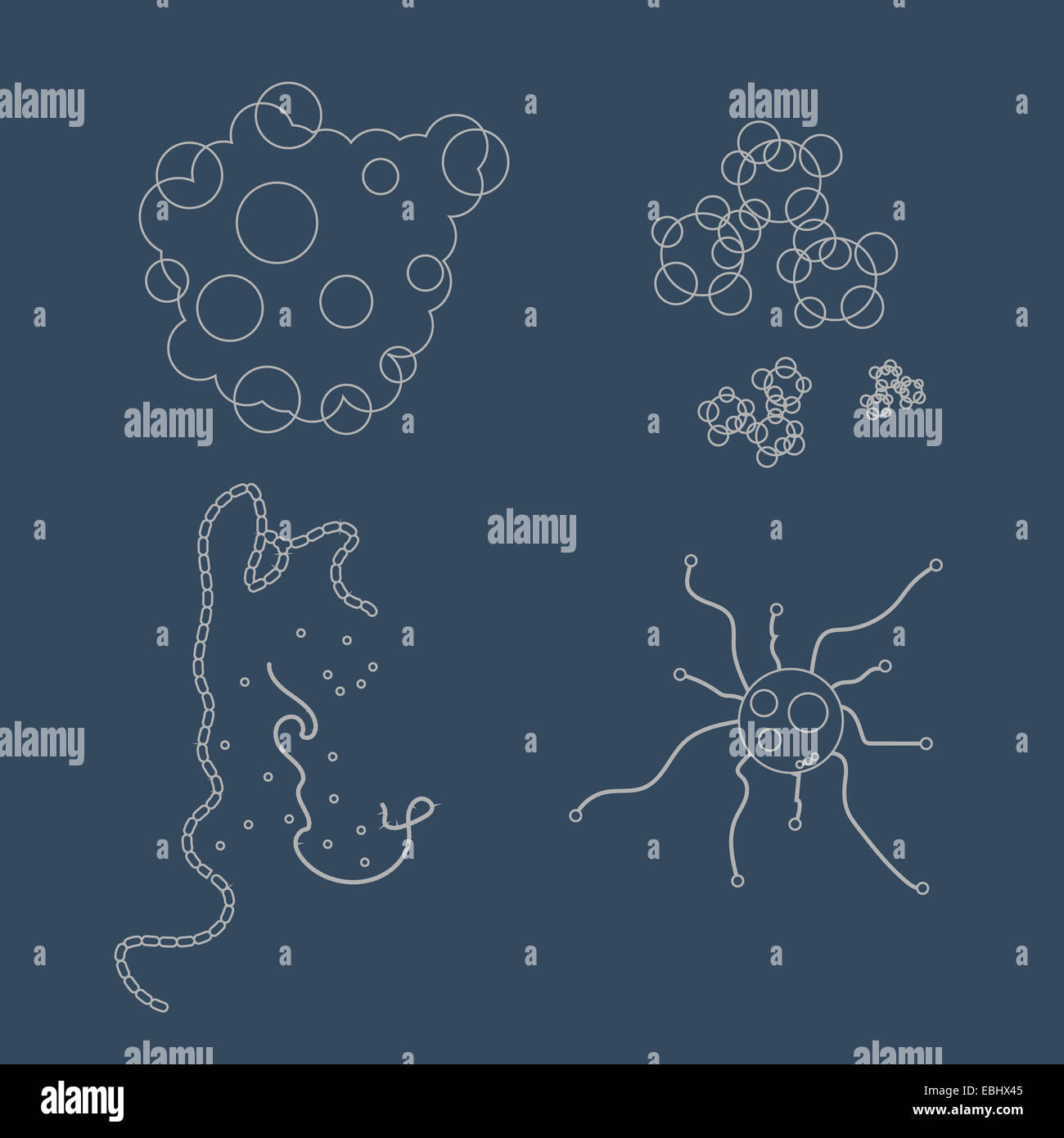 vector virus icons Stock Photo - Alamy