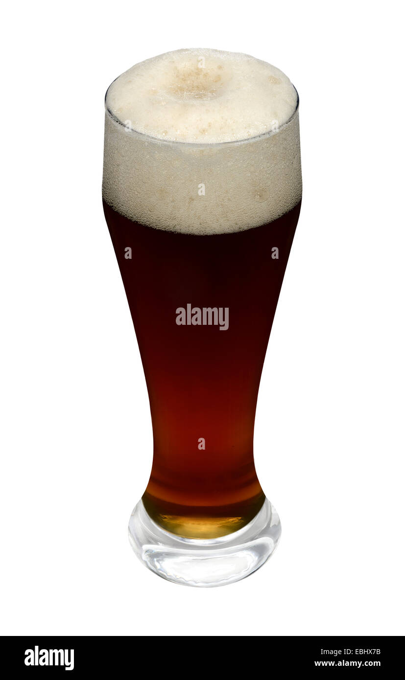 Fresh dark wheat yeast beer in glass Stock Photo Alamy