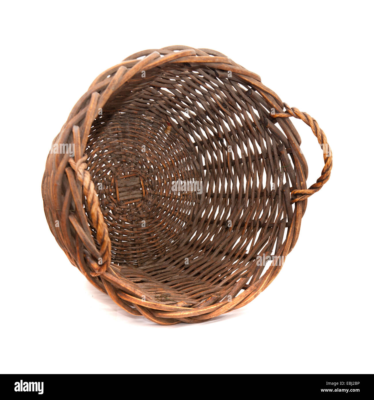 large basket isolated Stock Photo Alamy