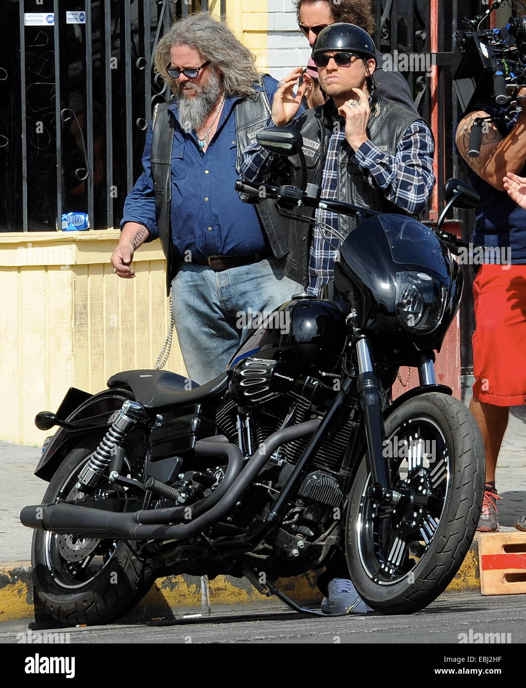 Charlie Hunnam Hops On His Bike On The Set Of Sons Of Anarchy After Taking Time Off To Film His New Movie Crimson Peak In Canada The Uk Actor Was Seen Fooling Charlie Hunnam Hops On His Bike On The Set Of Sons Of Anarchy After Taking Time Off To Film His New Movie Crimson Peak In Canada The Uk Actor Was Seen Fooling