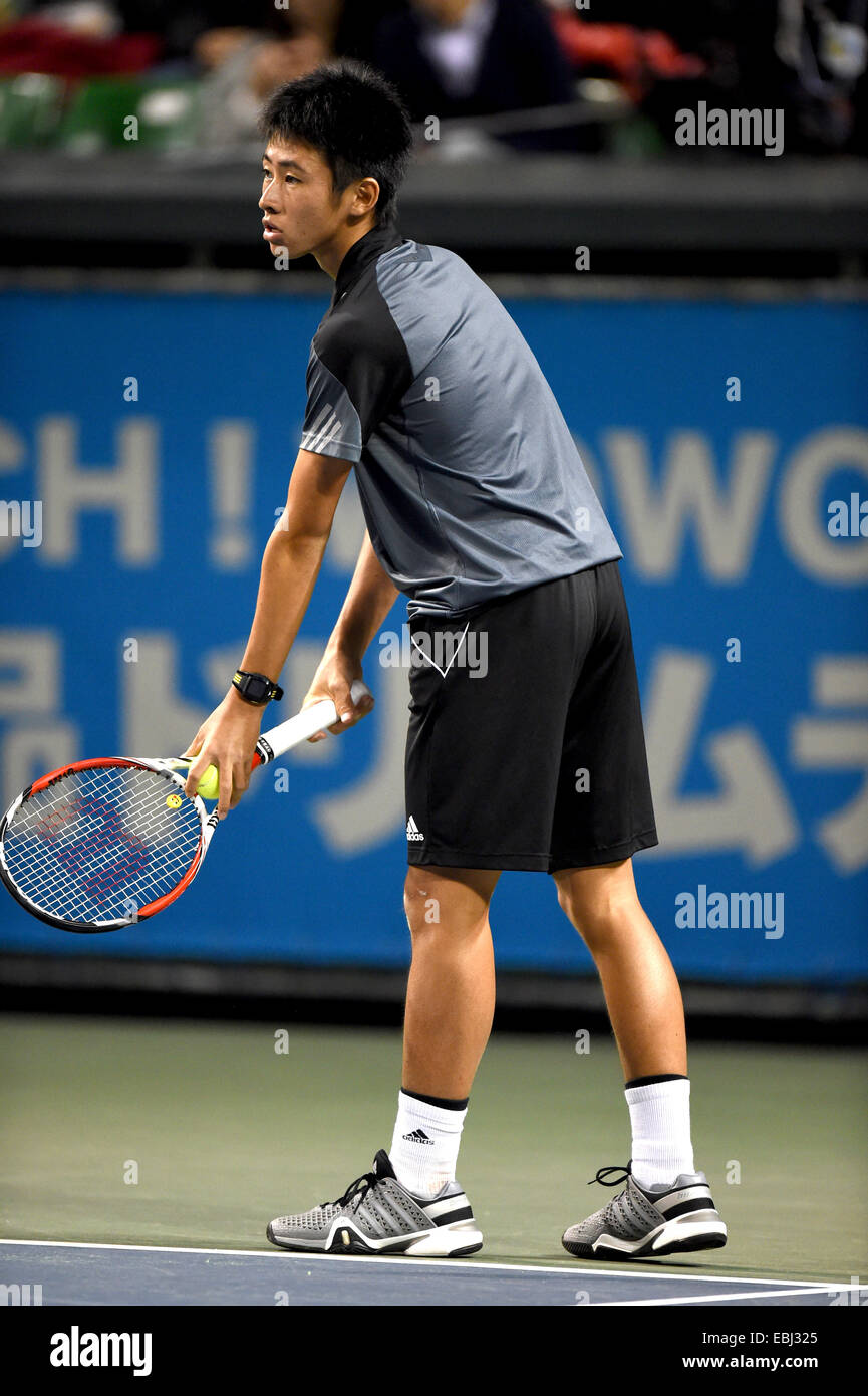 Tokyo, Japan. 22nd Nov, 2014. Naoki Nakagawa (JPN) Tennis : Dream Tennis  ARIAKE at Ariake Coliseum in Tokyo, Japan . © Hitoshi Mochizuki/AFLO/Alamy  Live News Stock Photo - Alamy