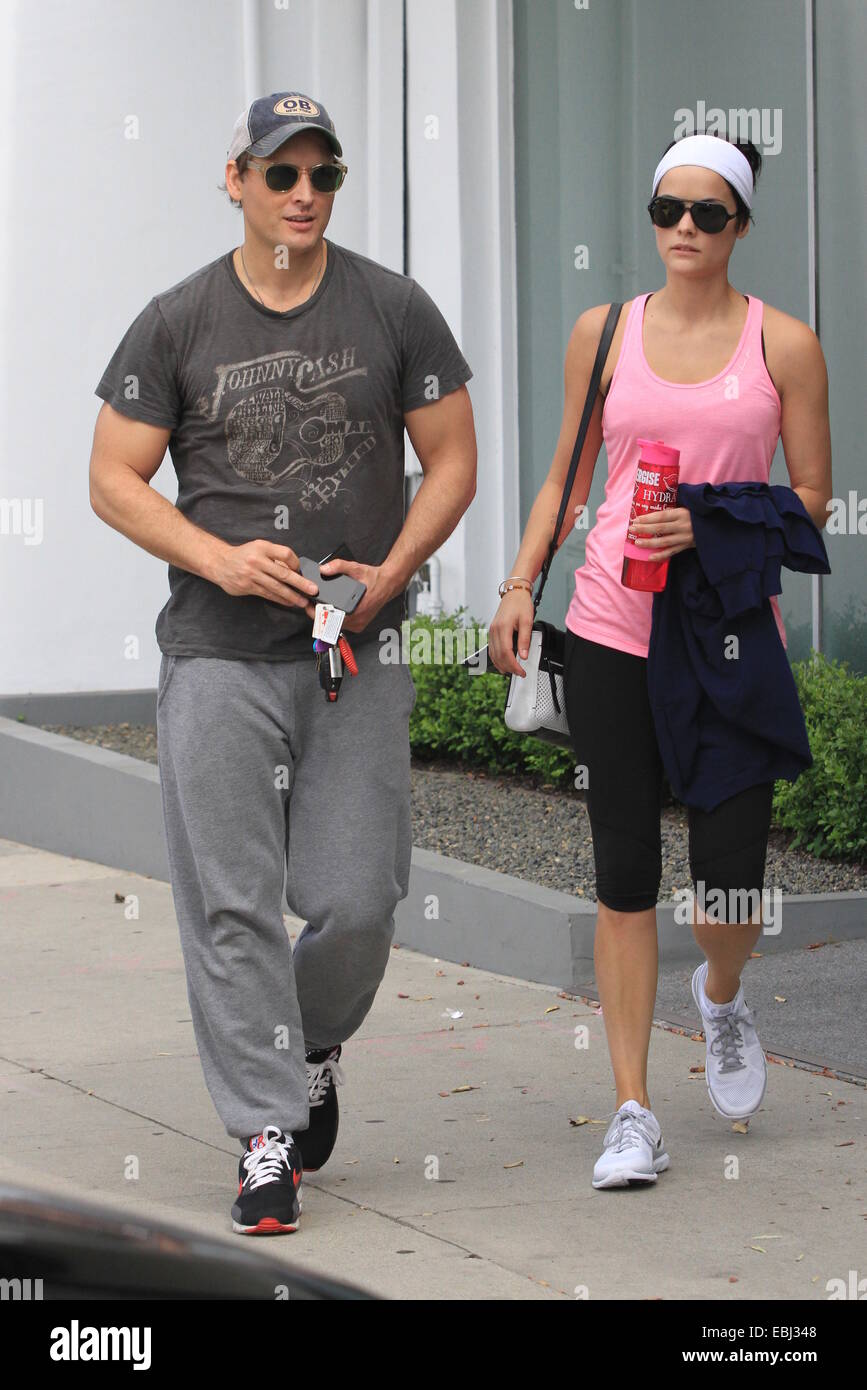 Peter Facinelli And Girlfriend Jaimie Alexander Leaving The Gym Together Featuring Peter Facinelli Jaimie Alexander Where Los Angeles California United States When 29 May 2014 Stock Photo Alamy