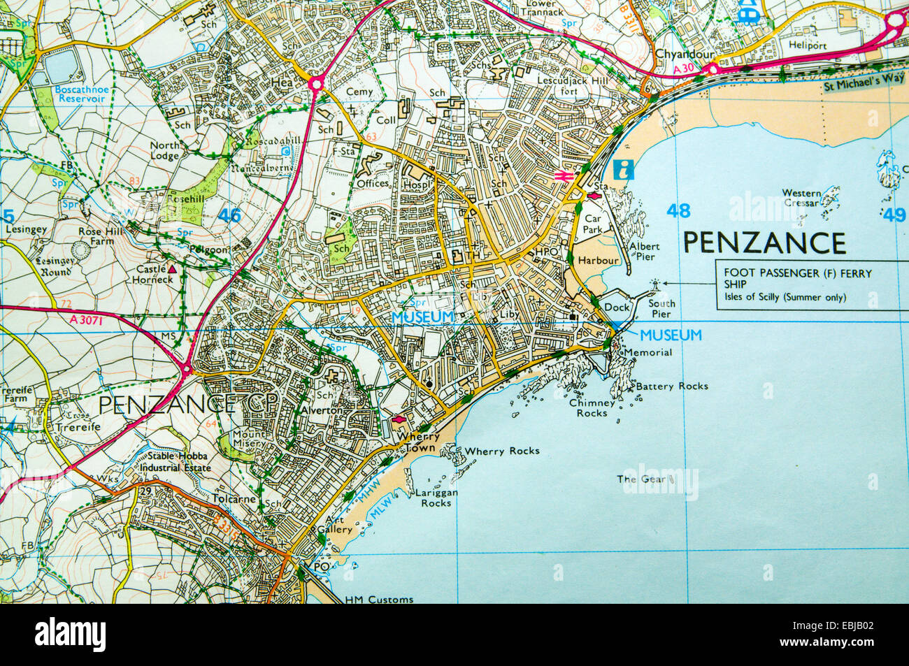 Penzance Map Color 2018