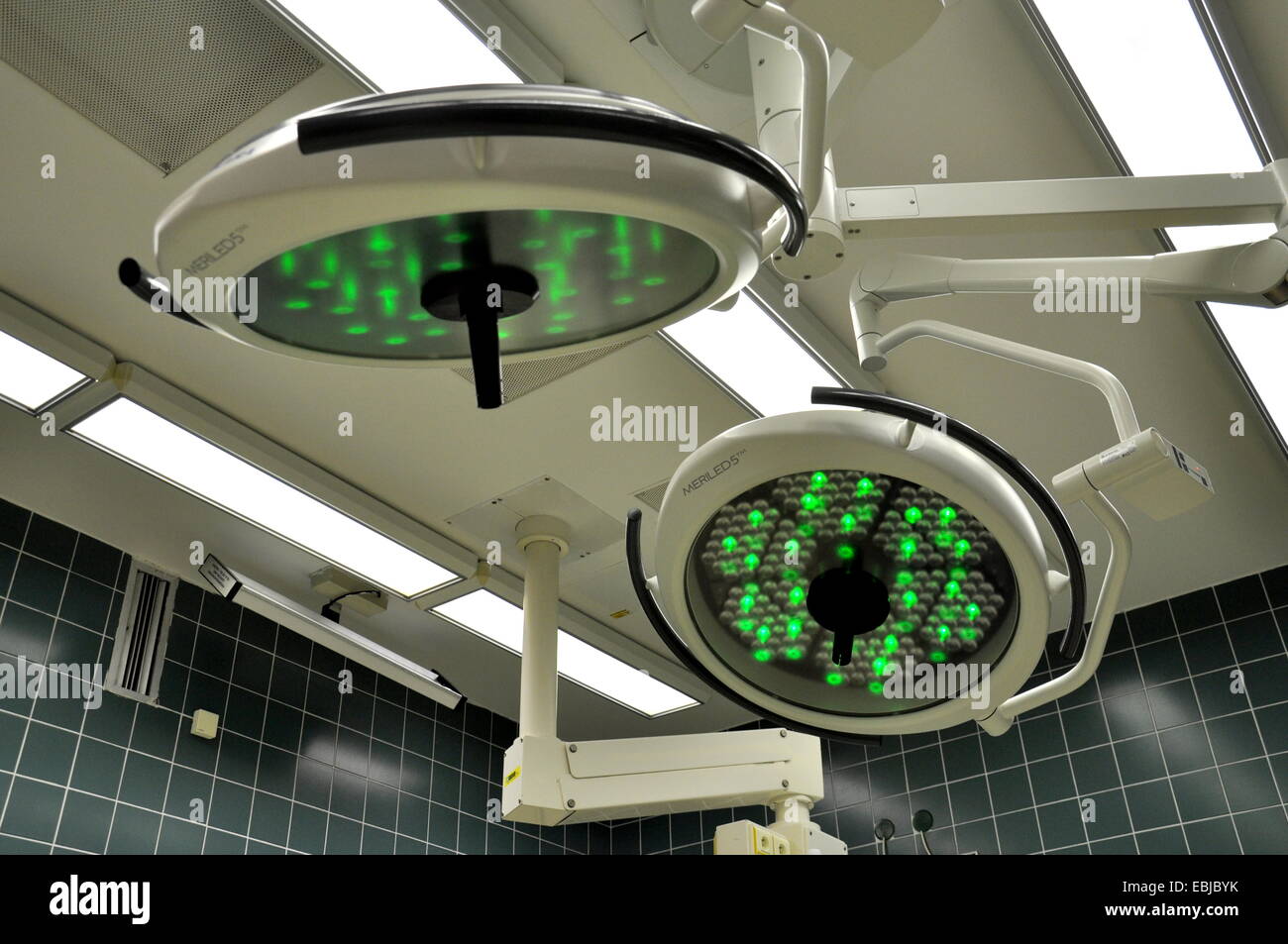 The lights in the operating room Stock Photo Alamy