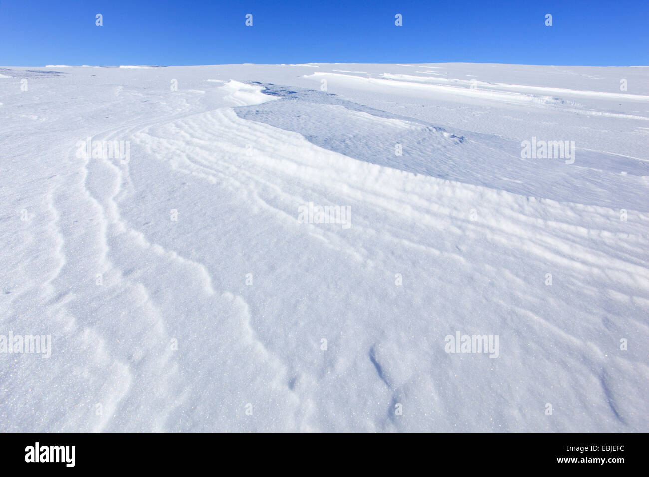 structures in snow, Switzerland Stock Photo