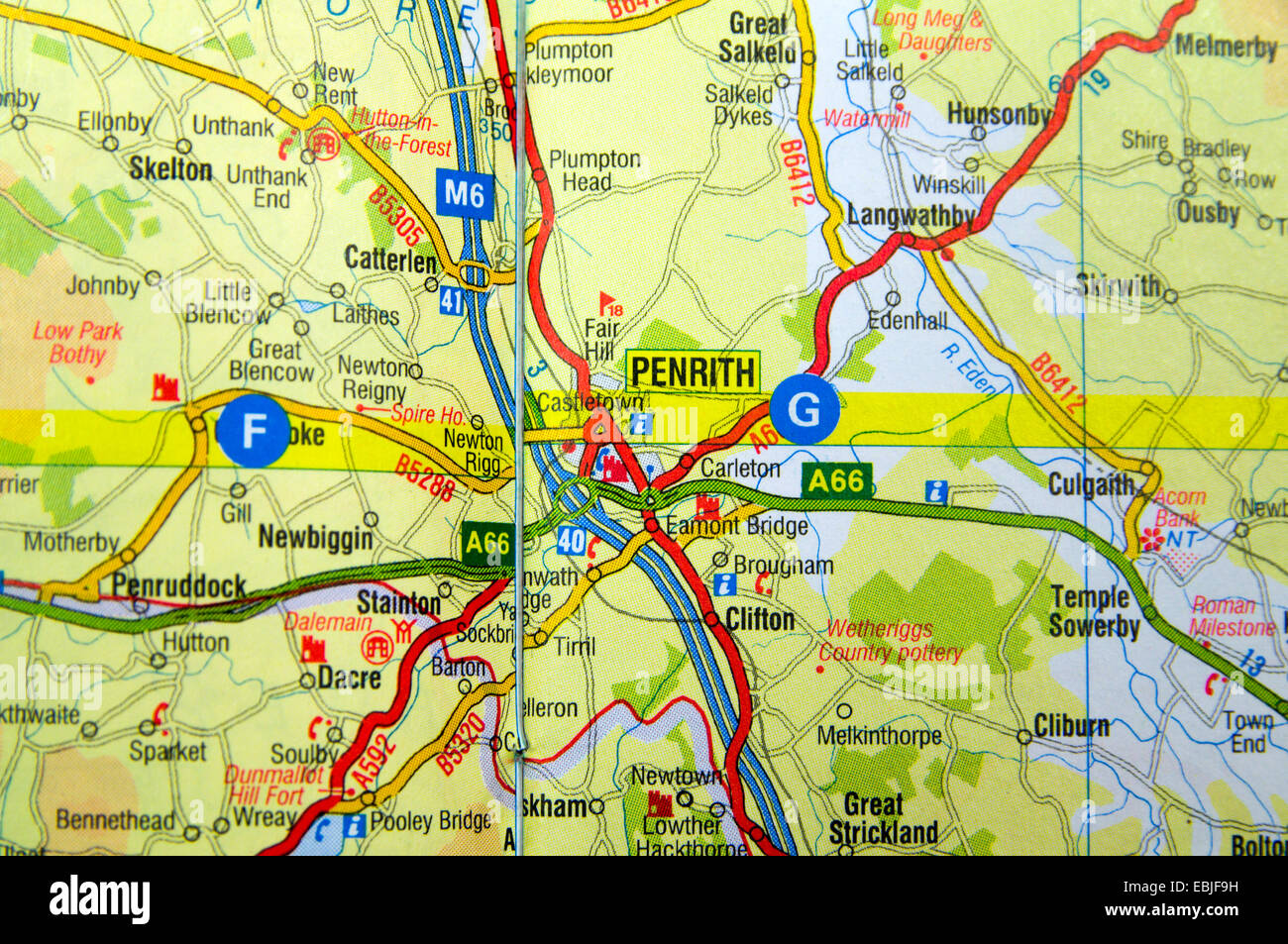 Penrith Town Centre Map Penrith High Resolution Stock Photography And Images - Alamy