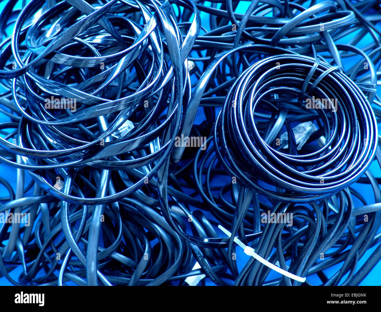 Cable confusion Stock Photo