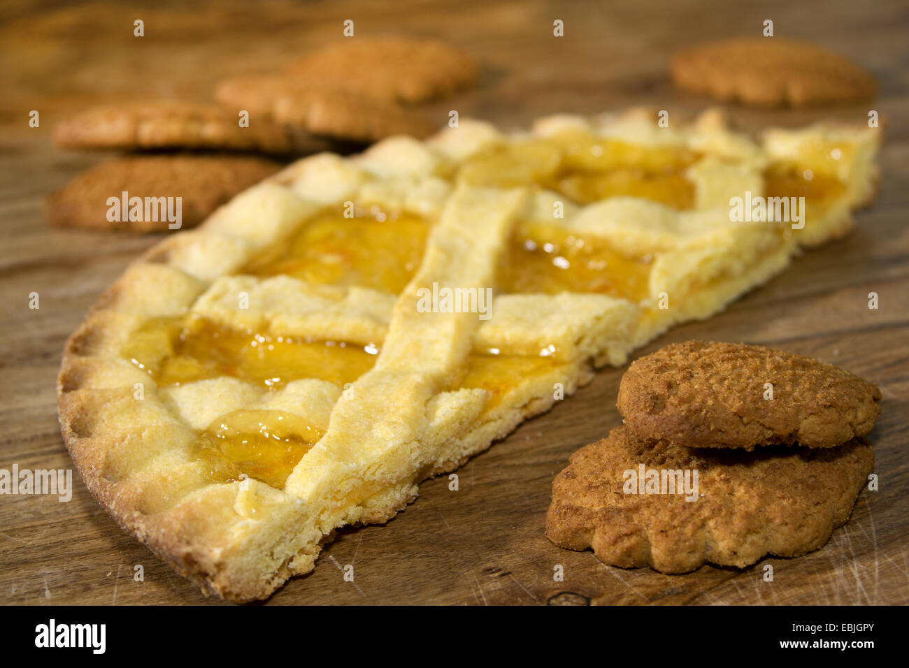 homemade desserts and sweets: marmelade's tart Stock Photo