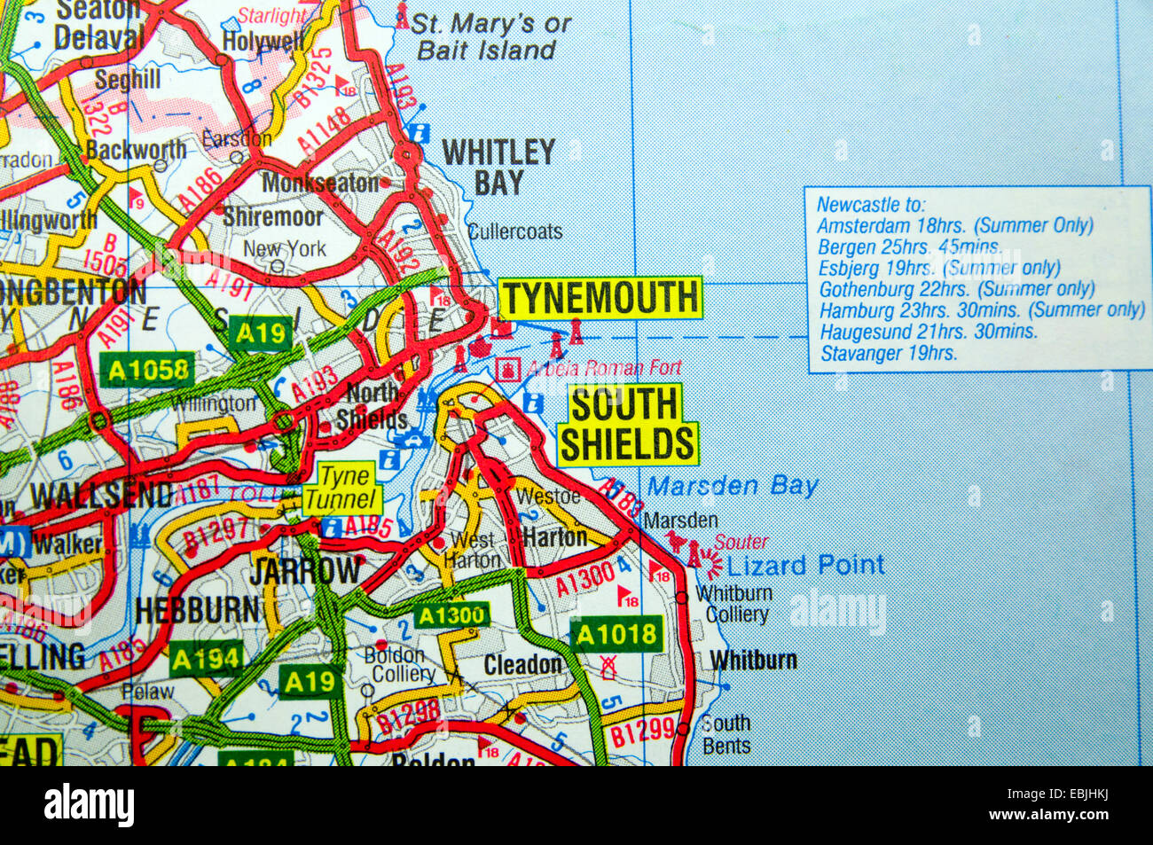 North Shields Map High Resolution Stock Photography and Images - Alamy