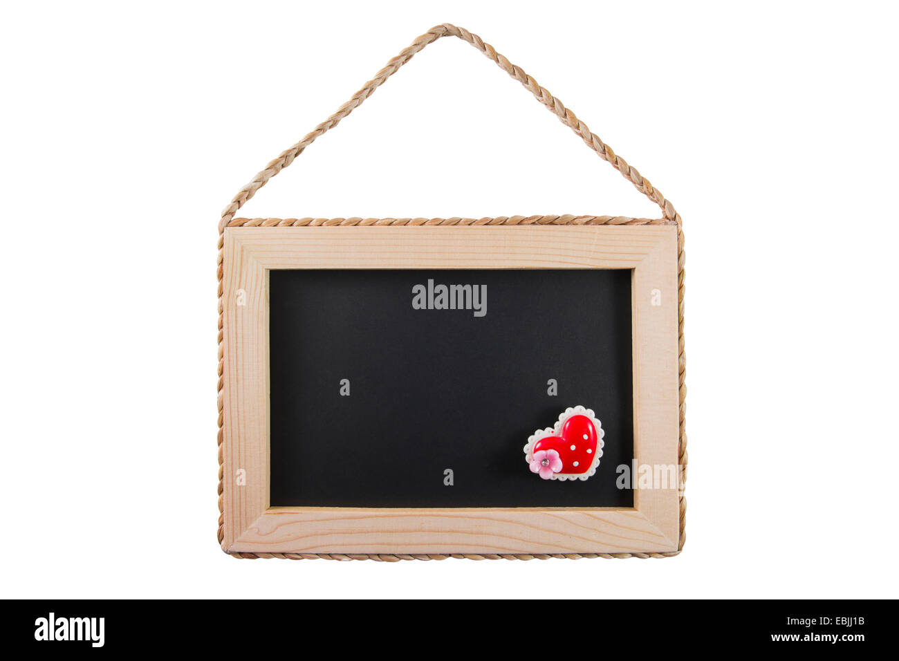 Wood Blackboard frame isolated on white background Stock Photo - Alamy