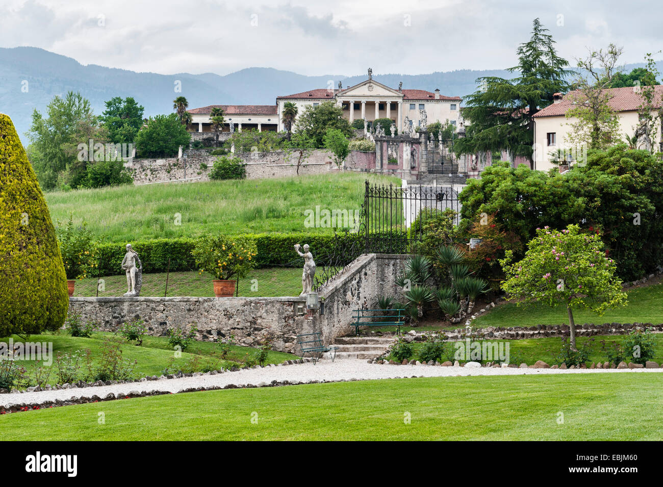 Villa Piovene Porto Godi, near Vicenza, Italy. Built about 1539, in