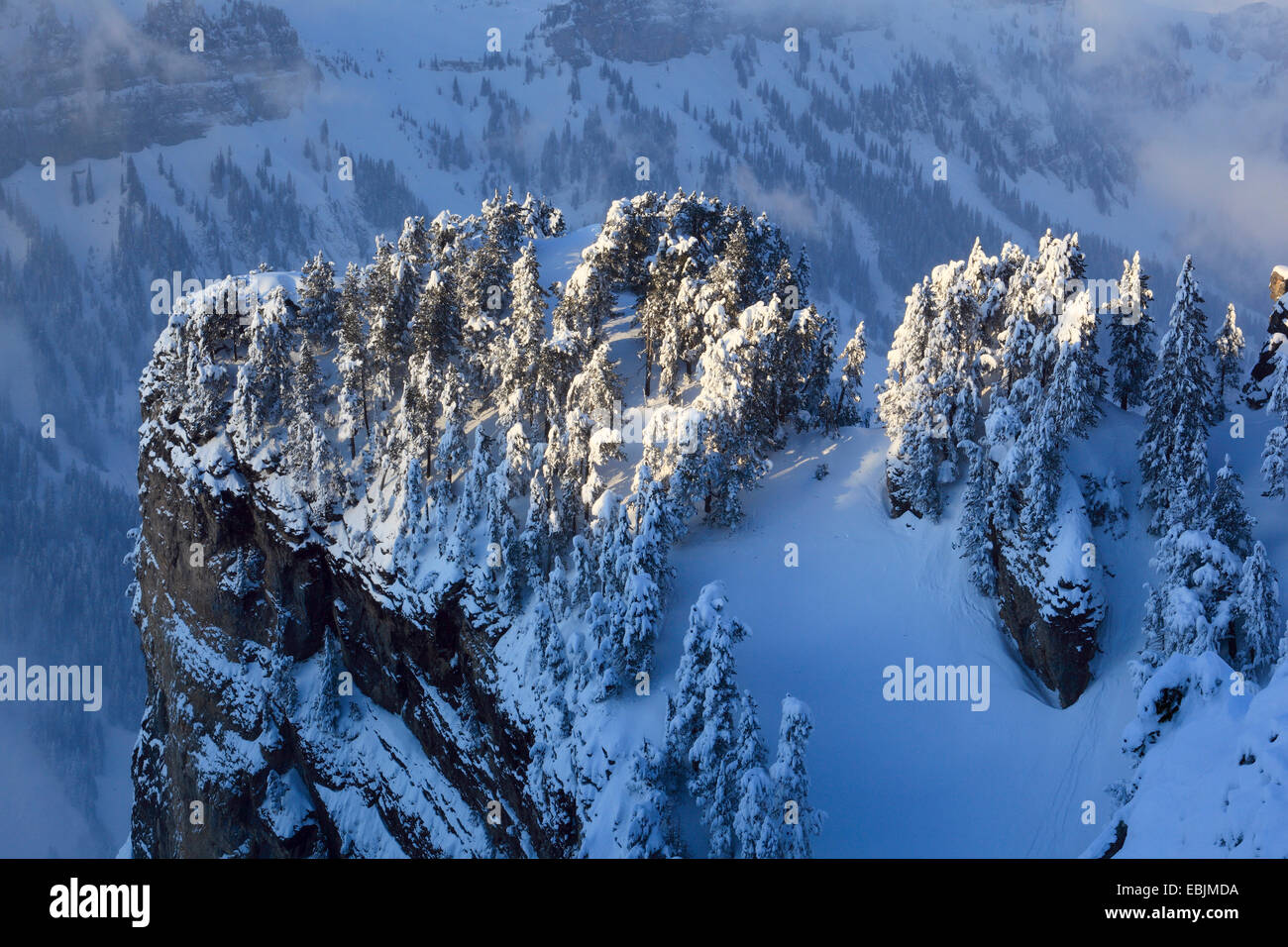 Snow covered ravine hi-res stock photography and images - Alamy
