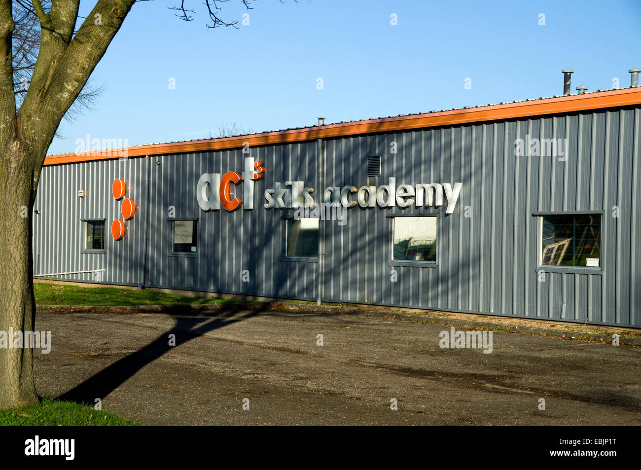 ACT Skills Academy, Hadfield Road, Cardiff, Wales, UK. Stock Photo