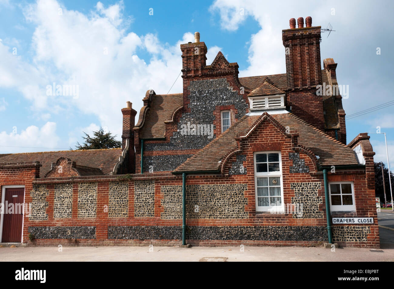 Drapers' Almshouses near Margate were founded in 1708 by Michael Yoakley for the housing of the 'industrious poor'. Stock Photo
