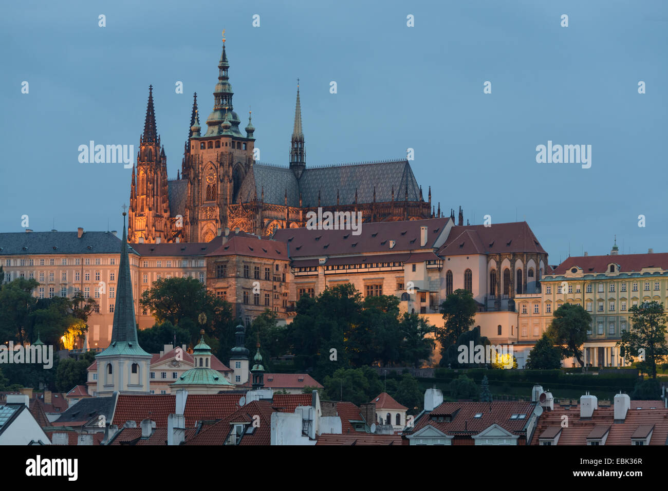 Prague Castle District Stock Photo - Alamy