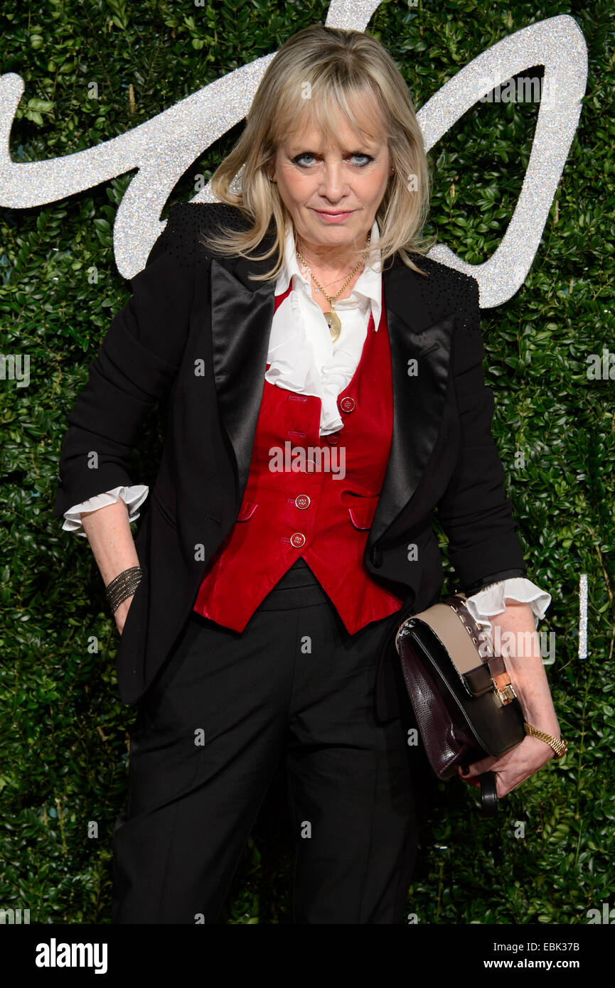 Twiggy at The British Fashion Awards 2014, in London. Stock Photo