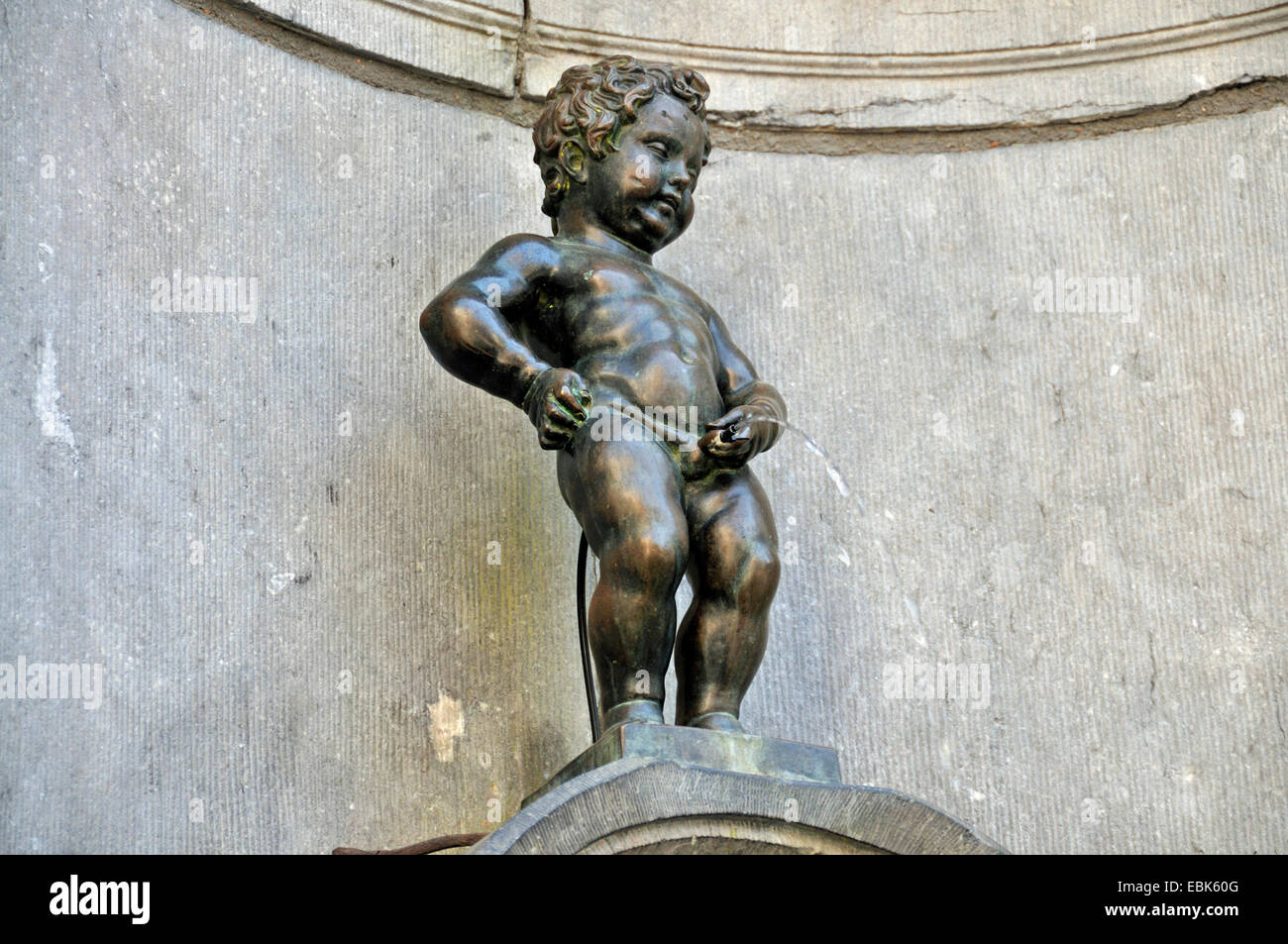 Manneken Pis, peeing statue, Belgium, Bruessel, Belgium, Brussels Stock Photo